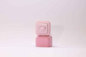 Milk bling heartlighter (pink heart)